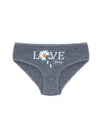 Kiz Çocuk Renkli Külot Likralı Papatya Baskili  ÖTS 8277 - 6 ADET Antrasit görsel 4